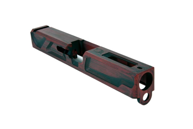 Gun Cuts Roswell Slide for Glock 19 Optic Cut Battleworn USMC Red - Gun Cuts
