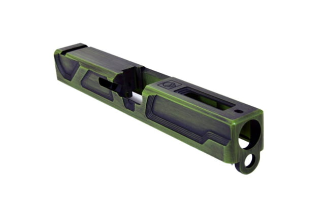 Gun Cuts Roswell Slide for Glock 19 Optic Cut Battleworn Zombie Green - Gun Cuts