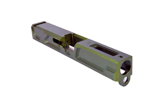 Gun Cuts Roswell Slide for Glock 19 Optic Cut Radioactive Green - Gun Cuts