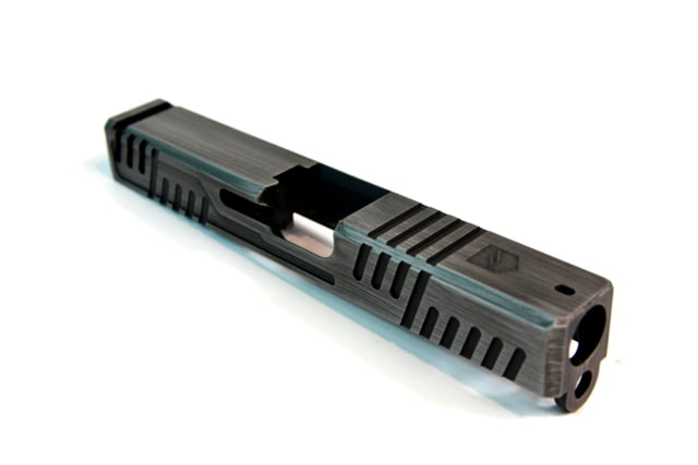 Gun Cuts Shift Slide for Glock 19 No Optic Cut Battleworn Silver - Gun Cuts