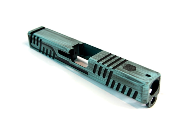 Gun Cuts Shift Slide for Glock 19 Optic Cut Battleworn Robbins Egg Blue - Gun Cuts