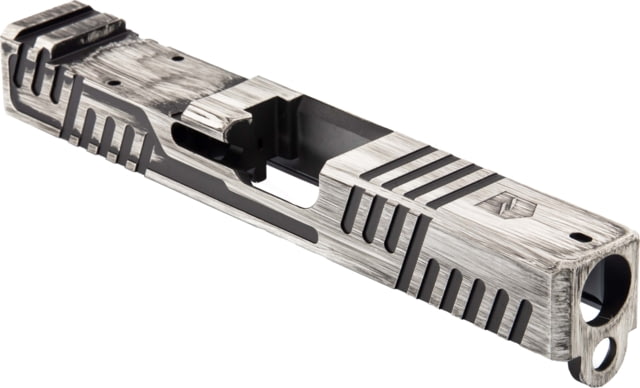 Gun Cuts Shift Slide for Glock 19 Optic Cut Battleworn White - Gun Cuts