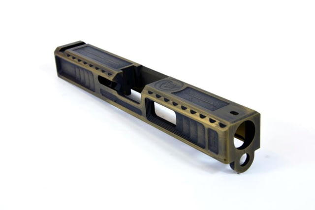 Gun Cuts Viper Slide for Glock 19 No Optic Cut Battleworn Gold - Gun Cuts