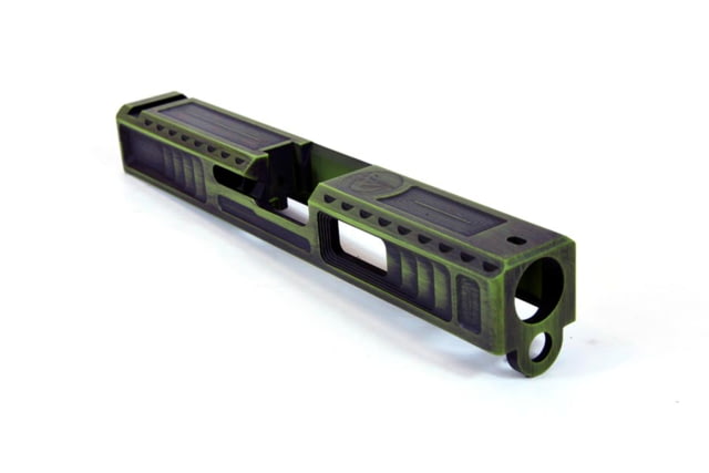 Gun Cuts Viper Slide for Glock 19 No Optic Cut Battleworn Zombie Green - Gun Cuts