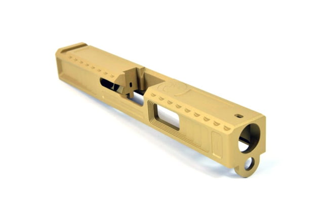 Gun Cuts Viper Slide for Glock 19 No Optic Cut Gold - Gun Cuts