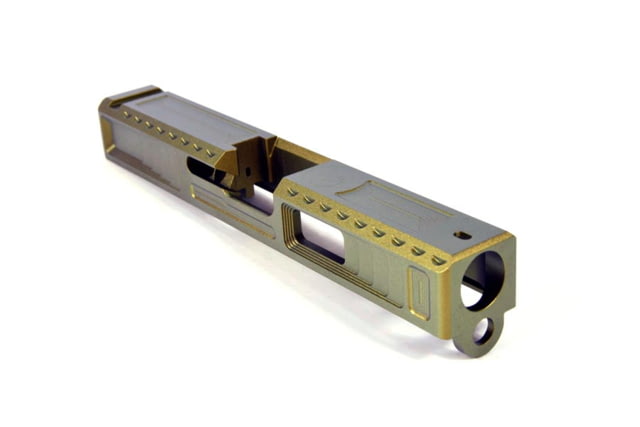 Gun Cuts Viper Slide for Glock 19 No Optic Cut Leprechaun Gold - Gun Cuts