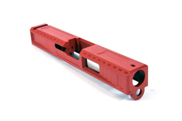 Gun Cuts Viper Slide for Glock 19 No Optic Cut USMC Red - Gun Cuts