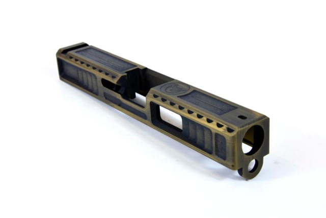 Gun Cuts Viper Slide for Glock 19 Optic Cut Battleworn Gold - Gun Cuts