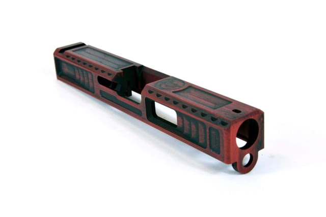 Gun Cuts Viper Slide for Glock 19 Optic Cut Battleworn USMC Red - Gun Cuts