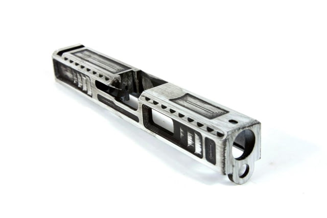 Gun Cuts Viper Slide for Glock 19 Optic Cut Battleworn White - Gun Cuts