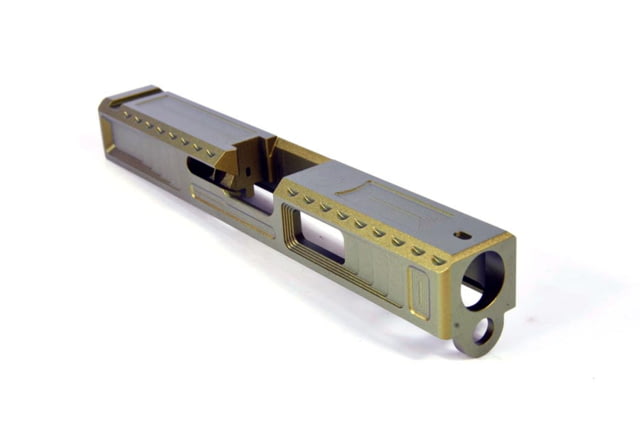 Gun Cuts Viper Slide for Glock 19 Optic Cut Leprechaun Gold - Gun Cuts