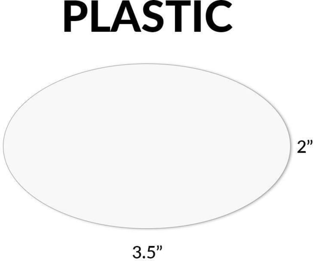 Gun Storage Solutions Gss Blank Plastic Oval Tagsfor Displaying Gun Info 50-pack - Gun Storage Solutions