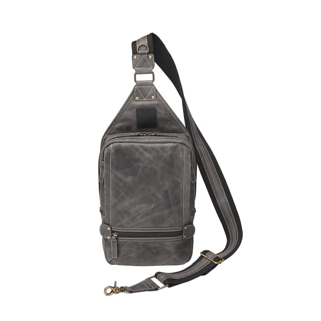 Gun Tote'n Mamas  Sling Backpack Leather Gray Includes Sta - Gun Tote'n Mamas