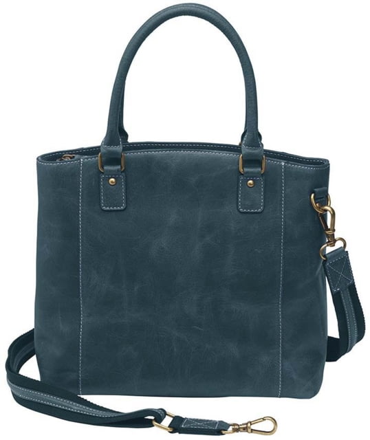 Gun Tote'n Mamas Distressed Leather Town Tote - Women's Blue - Gun Tote'n Mamas
