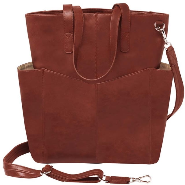 Gun Tote'n Mamas Oversized Leather RFID Travel Tote - Women's Cherry - Gun Tote'n Mamas