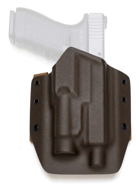 GunfightersINC Sentinel OWB Holster Glock 20/40 Tlr-1 MAS Grey/ Coyote Coyote Harness Left Hand - Gunfightersinc