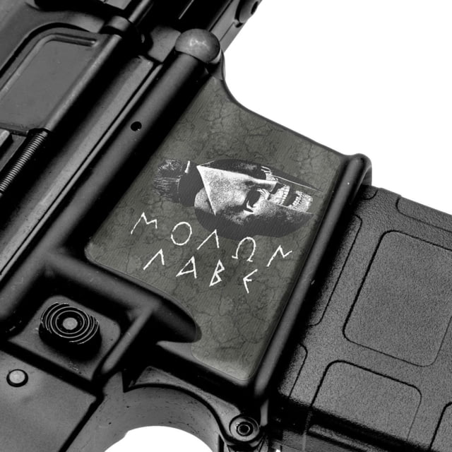 GunSkins Magwell Skin Premium Vinyl Wrap GS Molon Labe Black - GunSkins