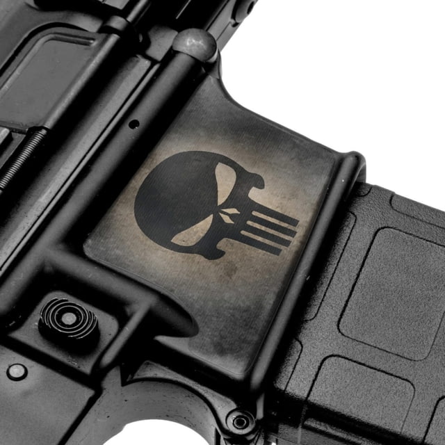 GunSkins Magwell Skin Premium Vinyl Wrap GS Skull Black - GunSkins