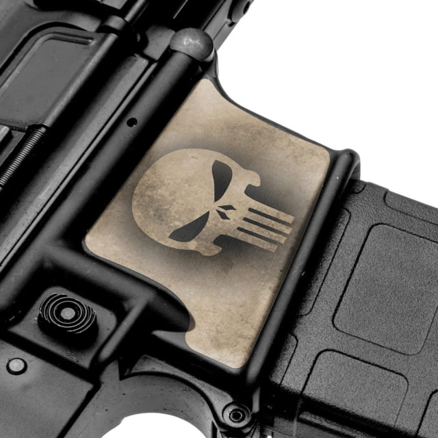 GunSkins Magwell Skin Premium Vinyl Wrap GS Skull Tan - GunSkins