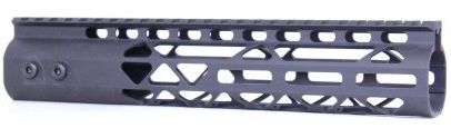 Guntec USA Air Lite M-Lok Free Floating Handguard w/Monolithic Top Rail 10in Black - Guntec Usa
