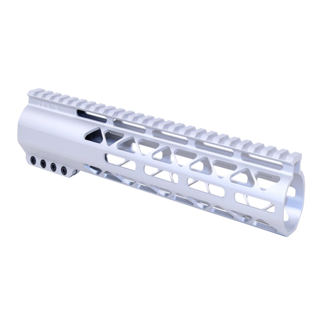 Guntec USA 10in AIR-LOK Series M-LOK Compression Free Floating Handguard With Monolithic Top Rail .308 Cal Anodized Clear - Guntec Usa