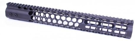 Guntec USA Air Lite Honeycomb M-Lok Free Floating Handguard w/Monolithic Top Rail 15in Black - Guntec Usa