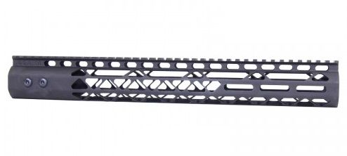 Guntec USA .308 Caliber Air Lite Series M-LOK System Free Floating Handguard w/Monolithic Top Rail 15in Black - Guntec Usa
