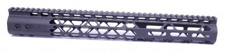 Guntec USA Air Lite M-Lok Free Floating Handguard w/Monolithic Top Rail 15in Black - Guntec Usa