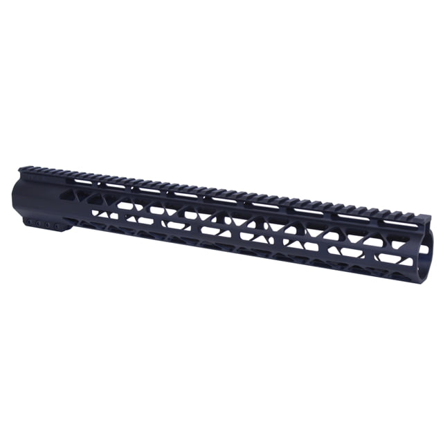 Guntec USA 16.5'' AIR-LOK Series M-LOK Compression Free Floating Handguard w/ Monolithic Top Rail .308 Cal Anodized Black - Guntec Usa