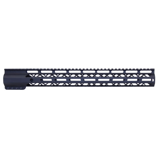 Guntec USA 16.5'' AIR-LOK Series M-LOK Compression Free Floating Handguard w/ Monolithic Top Rail Anodized Black - Guntec Usa