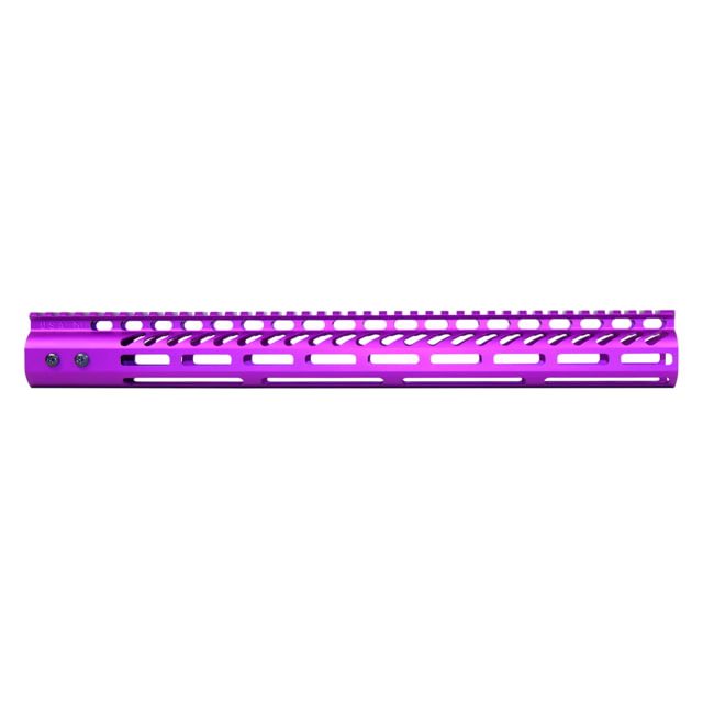 Guntec USA 16.5'' Ultra Lightweight Thin M-LOK System Free Floating Handguard w/ Monolithic Top Rail Anodized Purple - Guntec Usa