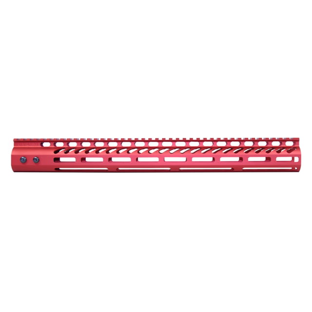 Guntec USA 16.5'' Ultra Lightweight Thin M-LOK System Free Floating Handguard w/ Monolithic Top Rail Anodized Red - Guntec Usa
