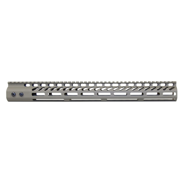 Guntec USA 16.5'' Ultra Lightweight Thin M-LOK System Free Floating Handguard w/ Monolithic Top Rail Cerakote Flat Dark Earth - Guntec Usa