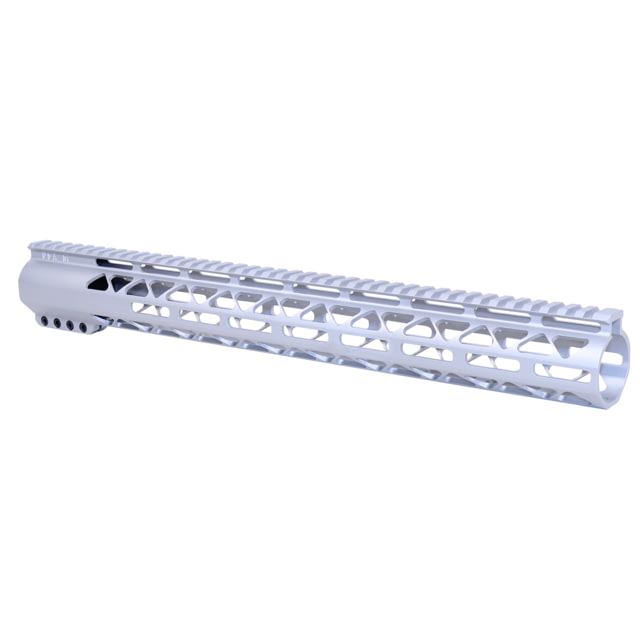 Guntec USA 16.5in AIR-LOK Series M-LOK Compression Free Floating Handguard With Monolithic Top Rail .308 Cal Anodized Clear - Guntec Usa