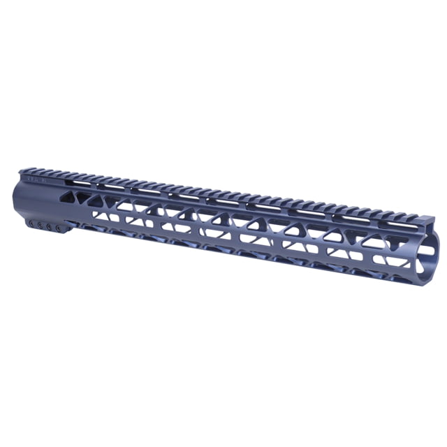 Guntec USA 16.5in AIR-LOK Series M-LOK Compression Free Floating Handguard With Monolithic Top Rail .308 Cal Anodized Grey - Guntec Usa