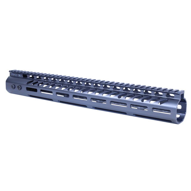 Guntec USA Guntec USA .308 Caliber Ultra Lightweight Thin M-LOK System Free Floating Handguard w/Monolithic Top Rail 15in Anodized Grey - view 1