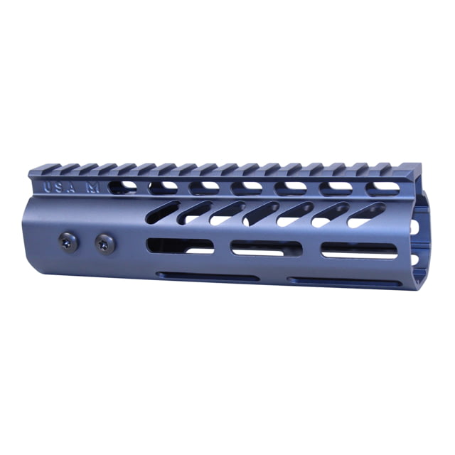 Guntec USA .308 Caliber Ultra Lightweight Thin M-LOK System Free Floating Handguard w/Monolithic Top Rail 7in Anodized Grey