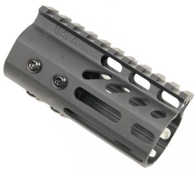 USED Guntec USA Ultra Lightweight Thin M-Lok Free Floating Handguard w/Monolithic Top Rail 4in Black GT-4MLK EDEMO6 Used Condition Fair - Guntec Usa