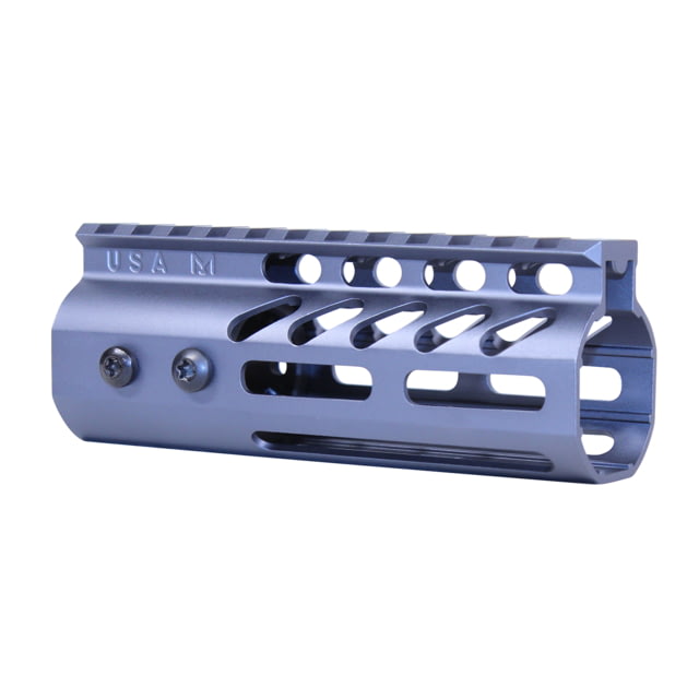 Guntec USA 5'' Ultra Lightweight Thin M-LOK Free Floating Handguard w/ Monolithic Top Rail Anodized Grey - Guntec Usa