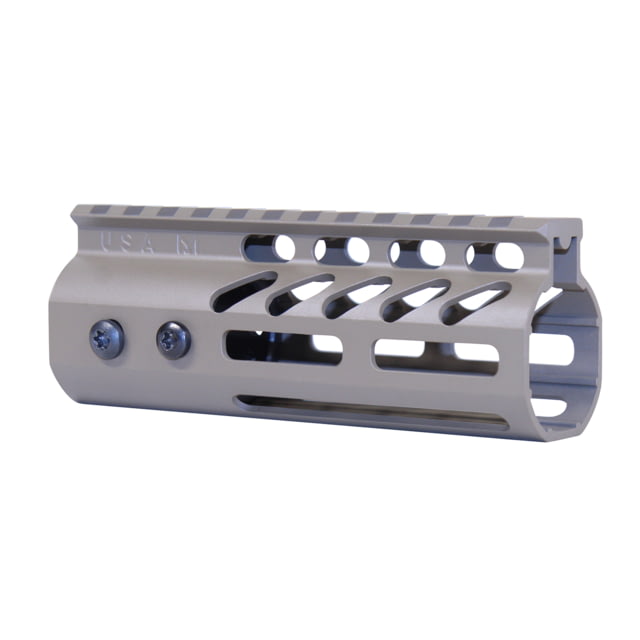 Guntec USA 5'' Ultra Lightweight Thin M-LOK Free Floating Handguard w/ Monolithic Top Rail Cerakote Flat Dark Earth - Guntec Usa