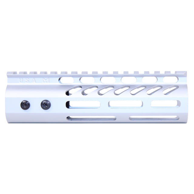 Guntec USA 6.75'' ULtra Lightweight Thin M-LOK Free Floating Handguard w/ Monolithic Top Rail Anodized Clear - Guntec Usa