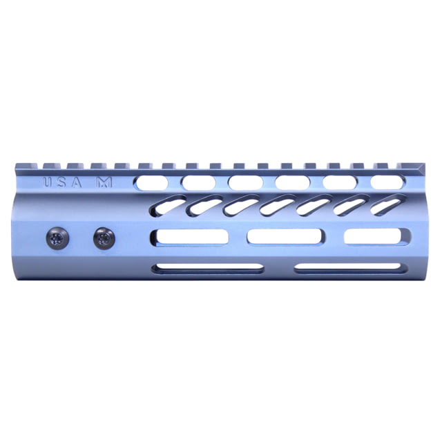 Guntec USA 6.75'' ULtra Lightweight Thin M-LOK Free Floating Handguard w/ Monolithic Top Rail Anodized Grey - Guntec Usa