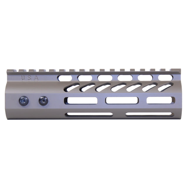 Guntec USA 6.75'' ULtra Lightweight Thin M-LOK Free Floating Handguard w/ Monolithic Top Rail Cerakote Flat Dark Earth - Guntec Usa