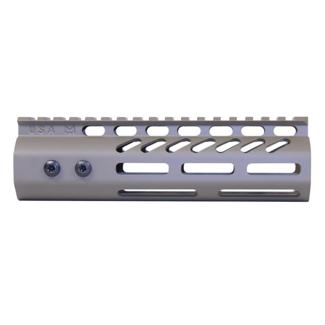 Guntec USA 7'' Ultra Lightweight Thin M-LOK System Free Floating Handguard With Monolithic Top Rail .308 Cal Cerakote Flat Dark Earth - Guntec USA