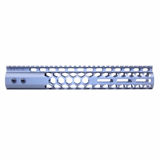 Guntec USA Air Lite Honeycomb Series M-LOK Free Floating Handguard w/Monolithic Top Rail 12in Grey - Guntec Usa