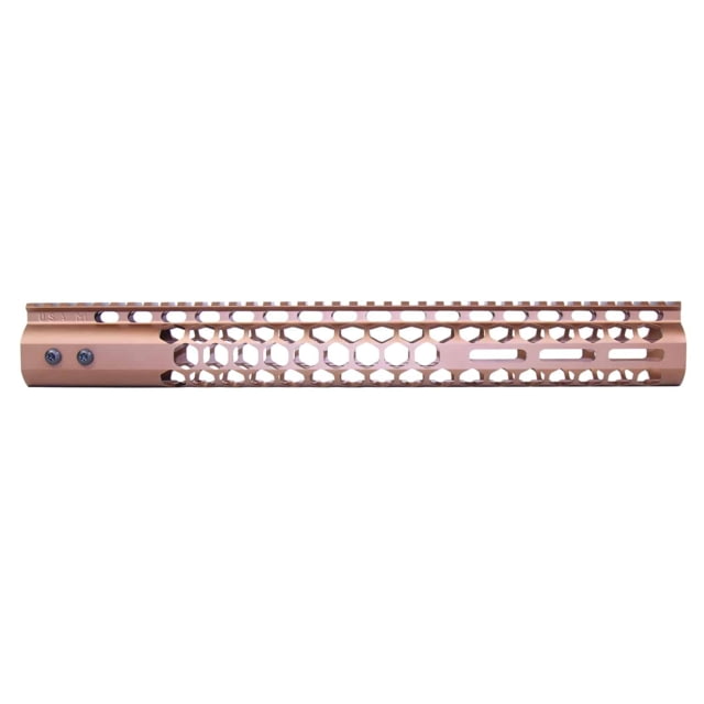 Guntec USA Guntec USA Air Lite Honeycomb Series M-LOK Free Floating Handguard w/Monolithic Top Rail 15in Bronze - view 1