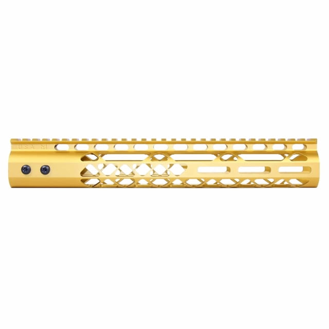 Guntec USA Air Lite M-LOK Free Floating Handguard w/Monolithic Top Rail 12in Gold - Guntec USA