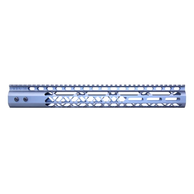 Guntec USA Air Lite M-LOK Free Floating Handguard w/Monolithic Top Rail 15in Grey - Guntec USA