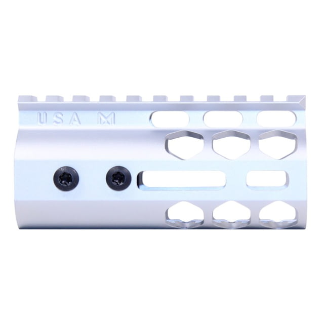 Guntec USA Air Lite Series Honeycomb M-LOK Free Floating Handguard w/ Monolithic Top Rail 4in Anodized Clear - Guntec Usa