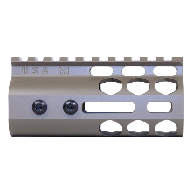 Guntec USA Air Lite Series Honeycomb M-LOK Free Floating Handguard w/ Monolithic Top Rail 4in Cerakote Flat Dark Earth - Guntec Usa
